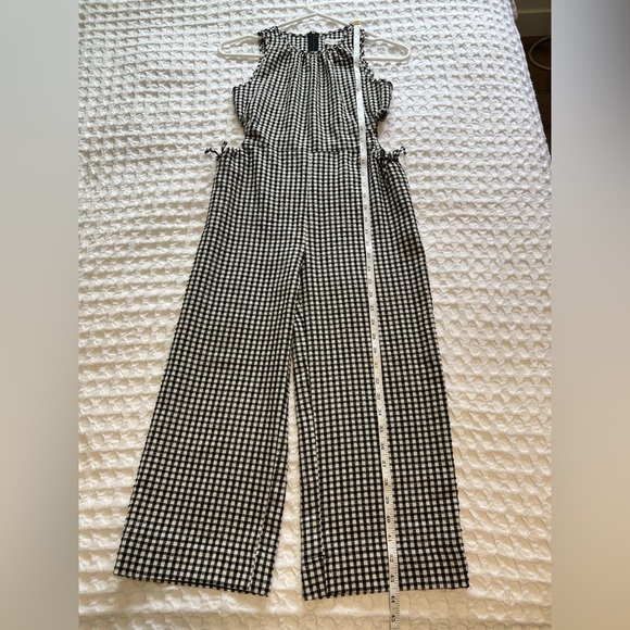 Zara Kids Textured Gingham Jumpsuit - Picture 9 of 10